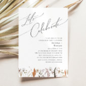 Invitation Fleur sauvage d'automne Boho | Célébrons