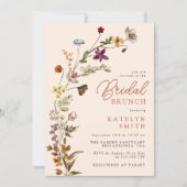 Invitation Fleur sauvage d'automne Boho Garden Floral Bridal  (Devant)
