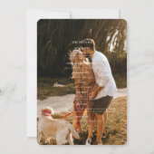 Invitation Fleur sauvage d'automne Boho | Mariage botanique (Dos)