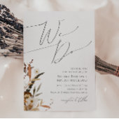 Invitation Fleur sauvage d'automne Boho | Nous faisons Mariag