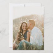 Invitation Fleur sauvage d'automne Boho | Photo Mariage tradi (Dos)