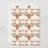 Invitation Fleur sauvage d'automne classique Mariage de nom i (Dos)