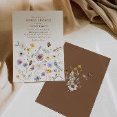 Invitation Fleur sauvage d'automne Fête des mariées Boho