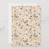 Invitation Fleur sauvage d'automne Fête des mariées Boho (Dos)