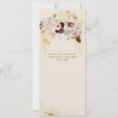 Invitation Fleur sauvage d'automne Fête des mariées Florale o (Dos)