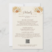 Invitation Fleur sauvage d'automne tout en un Baby shower (Dos)