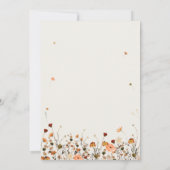 Invitation Fleur sauvage de automne Jardin Floral Boho chic M (Dos)