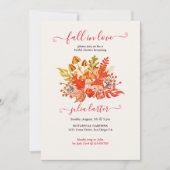 Invitation Fleur sauvage de champignon de bois Mariage (Devant)