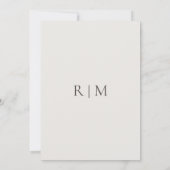 Invitation Fleur sauvage de Cuivre Bourgogne | Traditionnel b (Dos)