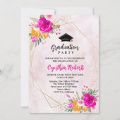 Invitation fleur sauvage de diplôme de printemps (Devant)