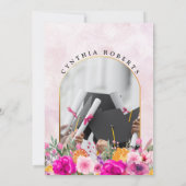 Invitation fleur sauvage de diplôme de printemps (Dos)