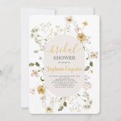 Invitation fleur sauvage de douche nuptiale (Devant)