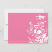 Invitation fleur sauvage de douche nuptiale (Dos)