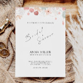 Invitation fleur sauvage de douche nuptiale