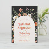 Invitation fleur sauvage de douche nuptiale | Mari (Debout devant)