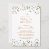 Invitation Fleur sauvage de jardin d'automne Mariage petit dé (Devant)