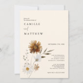 Invitation Fleur sauvage de l'automne - Répétition de photos  (Devant)