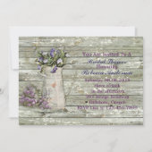 Invitation fleur sauvage de l'ouest (Dos)