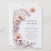 Invitation Fleur sauvage de prairie Fête des mariées de Bohêm (Devant)