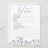 Invitation Fleur sauvage de prévisions et de conseils (Devant)