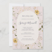 Invitation Fleur sauvage de printemps | Blush Nous Continuons (Devant)