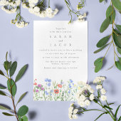 Invitation Fleur sauvage de printemps Boho Garden Mariage