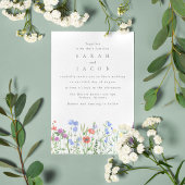 Invitation Fleur sauvage de printemps Boho Garden Mariage