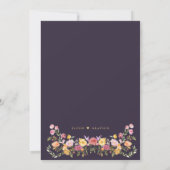 Invitation Fleur sauvage de printemps coloré Meadow Garden Ma (Dos)