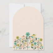 Invitation Fleur sauvage de printemps Easter Bunny Baby showe (Dos)