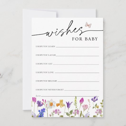 Invitation Fleur sauvage de printemps en floraison pour la ca (Devant)