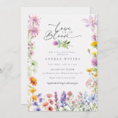 Invitation Fleur sauvage de printemps été | Réception de mari (Devant / Derrière)