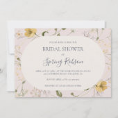 Invitation Fleur sauvage de printemps | Fête des mariées hori (Devant)