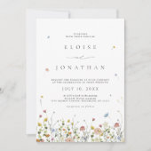 Invitation Fleur sauvage de printemps Jardin Floral QR Code M (Devant)