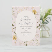 Invitation Fleur sauvage de printemps | MARIAGE DÉCONTRACTÉ (Debout devant)