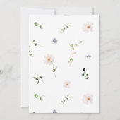 Invitation Fleur sauvage d'élégance rustique Frame Graduation (Dos)