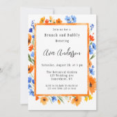 Invitation Fleur sauvage d'été Brunch & Bubbly (Devant)