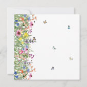 Invitation Fleur sauvage d'été de Bohême Fête des mariées flo (Dos)