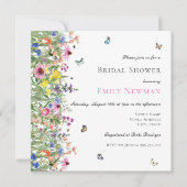 Invitation Fleur sauvage d'été de Bohême Fête des mariées flo (Devant)