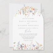 Invitation Fleur sauvage d'été Multicolore Mariage espagnol (Devant)