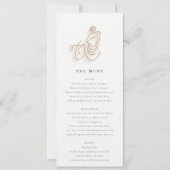 Invitation Fleur sauvage d'or Blush Krishna Indian Mariage Me (Devant)
