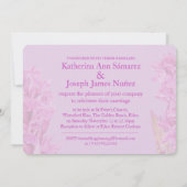 Invitation Fleur sauvage d'orchidée aquarelle violet invitati (Dos)