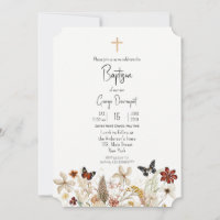 Fleur sauvage Élégant Baptême Événement religieux
