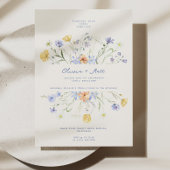 Invitation Fleur sauvage Élégant Mariage Floral