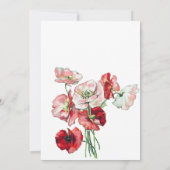 Invitation Fleur sauvage élégante de douche nuptia (Dos)