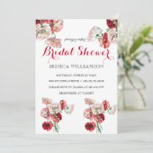 Invitation Fleur sauvage élégante de douche nuptia (Debout devant)