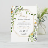 Invitation fleur sauvage Elopement (Debout devant)