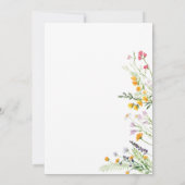 Invitation fleur sauvage Elopement (Dos)
