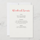 Invitation Fleur sauvage en bois exotique Wreath Bachelorette (Dos)