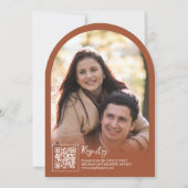 Invitation Fleur sauvage en terre cuite Fête des mariées d'ar (Dos)