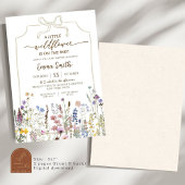 Invitation Fleur sauvage est sur le Baby shower Way